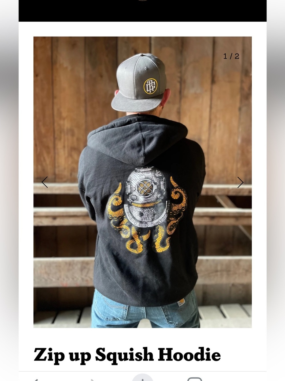 Rugged Coast Zip Up Squish Hoodie Sweatshirt Surf Beach Men’s Small